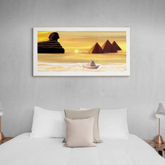 Egypt Sphinx | Kids Art | Modern Wall Art Decor | Minimalist Digital Prints - Picture 5 of 5